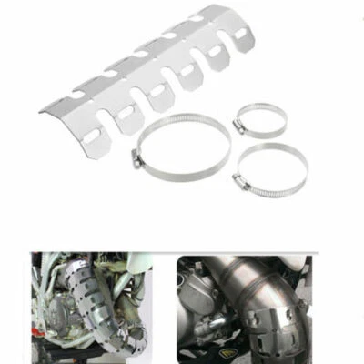 Cubierta protectora térmica tubo silenciador de escape Universal motocicleta 10"" vieja escuela ATV Foto 1 de 4