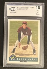 1992 Classic Draft Picks Derek Jeter Minor League Rookie (RC) Graded BCCG 10