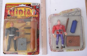 (2) Figuras de Entrenador de Acción RARAS 2005 JA-RU Secret Ninja Force (Paquetes Dañados) - Imagen 1 de 21