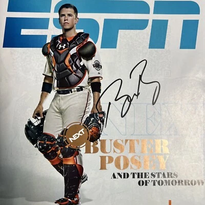Buster Posey Autograph SF GIANTS signed MLB COA JSA MAGAZINE - Image 1 of 4