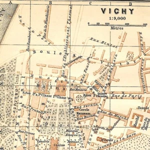 Vichy - France Géographie Ville Europe - Carte ancienne 1894 - Picture 1 of 2