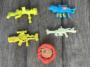 Vintage 1991 Toxic Crusaders Weapons Toxie Junkyard Nozone MAJ Disaster Bonehead - Bild 1 von 11