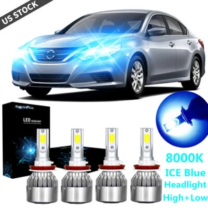 4x 8000K H9 H11 LED Headlight High Low Beam Bulbs For Nissan Altima 2007-2018 - Bild 1 von 14