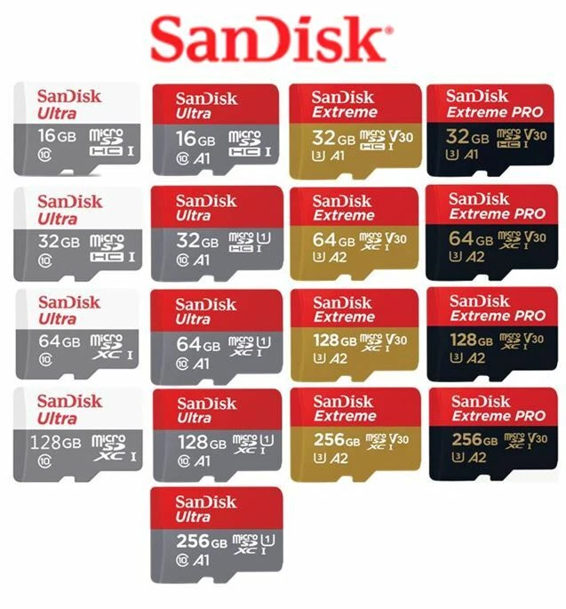 SanDisk 16GB 32GB 64GB 128GB 256GB Ultra Extreme Pro Memory card Micro SD C10 AU - Image 1 of 1