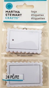 Martha Stewart Crafts Tags - SCALLOPED TAG - 24 pcs - Picture 1 of 3
