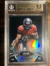 2012 Bowman Sterling Doug Martin Rookie Card Black Refractor BGS 9.5