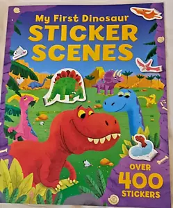 My First Dinosaur Sticker Scenes 400+ Stickers Children Paperback 2021 (BOX 1) - Foto 1 di 2