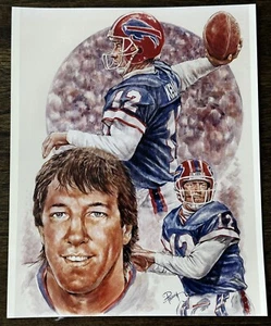Buffalo Bills Football Jim Kelly by Petronelli 8x10" Photo, Vintage - Picture 1 of 4
