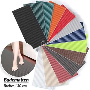 Weichschaummatte Badematte Badvorleger Bad Läufer Meterware Breite 130cm - Bild 1 von 101