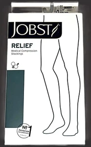 NIB Jobst Relief Closed Toe Black Unisex Xtra Large Knee Highs - 20-30 mmHg - Picture 1 of 9
