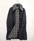 NWOT Burberry Trech Coat Fur Black Men M Nylon Rain Over Coat Mantel OLD STOCK