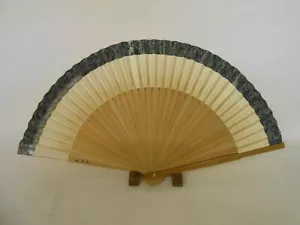 k#72 Japanese Vintage SENSU Folding Fan / Elegant - Bild 1 von 8
