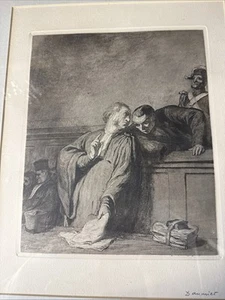 Vintage Bleistift Skizze Gemälde Dan MIRE - Bild 1 von 4