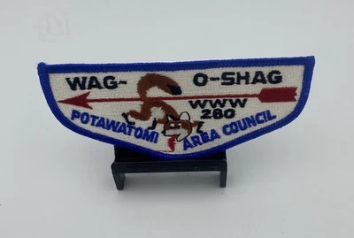 BOY SCOUTS OA WAG-O-SHAG LODGE 280 WWW POTAWATOMI AREA COUNCIL WAUKESHA WI NEW - Image 1 of 2