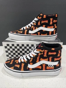 VANS x Thrasher Sk8-Hi Black Multi Men Canvas Sneakers Skate Sz 7 Men - Picture 1 of 15