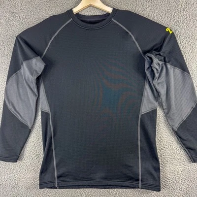 Under Armour Shirt Mens XL Black Gray 2.5 Baselayer Fitted Long Sleeve Pullover - Image 1 of 4