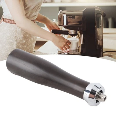 Coffee Portafilter Handle Comfortable Grip Burr Free Black Rosewood Durable NEW - Image 1 of 4