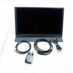 USB C Tragbarer Monitor, ELECROW 15,6 Zoll 1920 * 1080P Typ C HDMI IPS Monitor - Picture 1 of 6