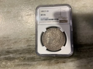 1892-S Dollaro Morgan in argento XF45 - Foto 1 di 2