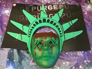 Máscara iluminada Lady The Purge Liberty - Nueva puerta de batería faltante - Imagen 1 de 3