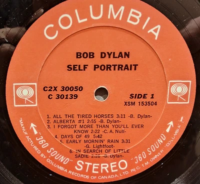 Bob Dylan - Self Portrait - Canadian - 360 Sound Stereo - RARE - Image 1 of 4