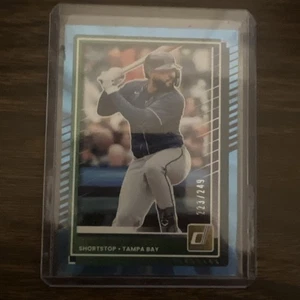 Panini Donruss Junior Caminero #40 Carolina Blue Lazer 2025/249 - Imagen 1 de 2