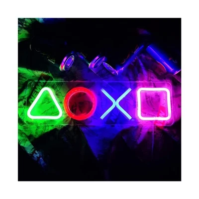 Leuchtreklamen Gamer LED Neonlicht PS4 Gaming Zone Dekolicht Nachtlicht Leuchte - Bild 1 von 4