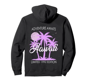 Sudadera con capucha pulóver con estampado trasero 32 cumpleaños Hawaii edición limitada 1992 - Imagen 1 de 1