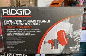 Ridgid 57043 POWER SPIN+ Drain Cleaner with AUTOFEED Technology, - Picture 1 of 5