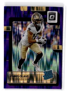 2022 Donruss Optic Chris Olave RC #209 Purple Shock New Orleans Saints - Foto 1 di 2