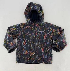 Columbia Unidex Dark Nocturnal Art Bouquet Reversible Jacket Sz XXS/4/5 - Picture 1 of 8
