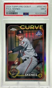 Paul Skenes 2024 Topps Pro Debut Chrome Refractor Prospect Rookie PSA 9 Mint - Picture 1 of 2