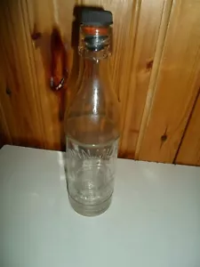 Collectors Glass Bottle "John Milne Stonehaven " with Stopper 10 1/2" / 27cm - Picture 1 of 6