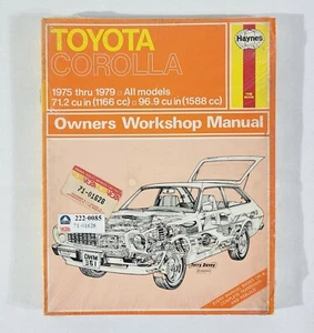 Haynes Toyota Corolla 1975 a 1979 todos los modelos propietario manual de taller 361 - Imagen 1 de 3