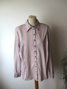 Erfo Damen Bluse Gr. 48 mehrfarbig gestreift langarm wie neu - Bild 1 von 7