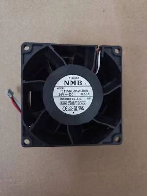 1pcs 8CM 3-wire Inverter Cooling Fan 3115RL-05W-B69 24V 0.50A 8038 - Image 1 of 2