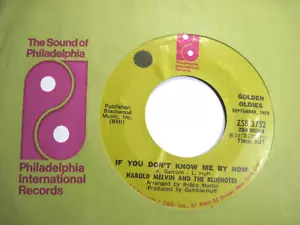 HAROLD MELVIN & THE BLUE NOTES * 45 * If You Don't Know Me By Now * 1972 MINT RI - Picture 1 of 1