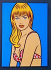 2 Walter Minus Pin-up card ,1996, Annette seducing girlie 1/1000 limited edition