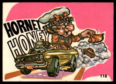 Pegatinas Donruss Pink Fantastic Odd Rods 1973 serie 1 - Hornet Honey #116 EX Foto 1 de 4