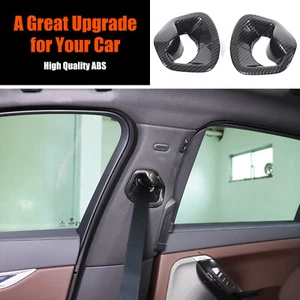 ABS Carbon Fiber Front Seat Safety Belt Cover Trim For BMW 7 Series G70 2023+ US - Picture 1 of 13