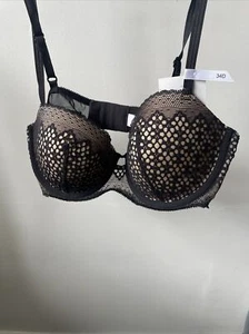 DKNY 34D Black Lace Nude Under Wired £25 Limited - Picture 1 of 7