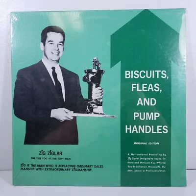 Vintage Zig Ziglar Biscuits, Fleas and Pump Handles Vinyl Lp 1969 New Sealed Foto 1 de 4