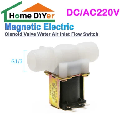 4" N/C DC/AC220V Magnetic Electric Solenoid Valve Water Air Inlet Flow Switch - Image 1 of 4