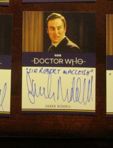 Doctor Who Series 1-4: Derek Riddell / Robert MacLeish Inscription Autograph Dr.