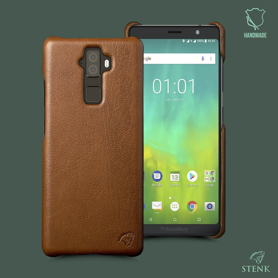 for BlackBerry Evolve Luxury Real Genuine Leather Protective Case Cover Ginger - Image 1 of 3