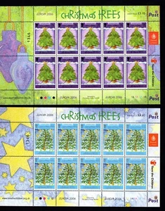 ISLE OF MAN 2006/7/8 3 PAIRS EUROPA SHEETS CHRISTMAS, SCOUTS, INTERCELTIQUE MNH - Picture 1 of 3