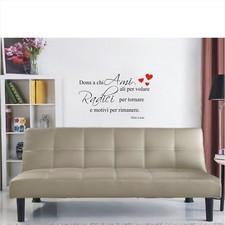 wall sticker frase Dona a chi ami ali per volare dalai lama aforismi a0181
