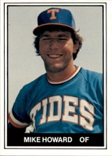 1982 Tidewater Tides TCMA #5 Mike Howard Sacramento California CA Baseball Card