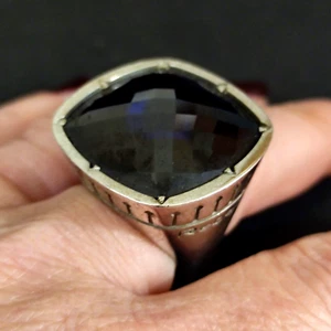 iconico anello a cupola argentato firma Rebecca Made in Italy signed ring - Picture 1 of 5