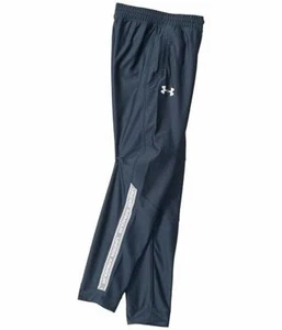 Boy's Under Armour Junior Fitted HeatGear Prototype Track Pant Trouser in Blue  - Picture 1 of 2